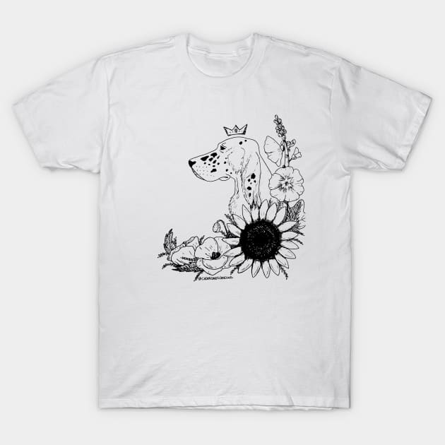 Dog King T-Shirt by Caden Davis Designs